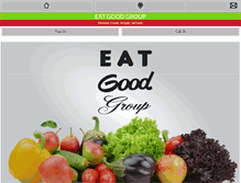 Tablet Screenshot of eatgoodgroup.com